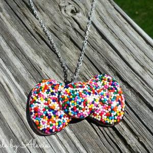 Candy Sprinkles Bow Necklace