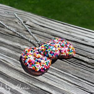 Candy Sprinkles Bow Necklace