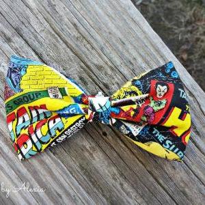 Comic Strip Boy's Fabric Bow Tie